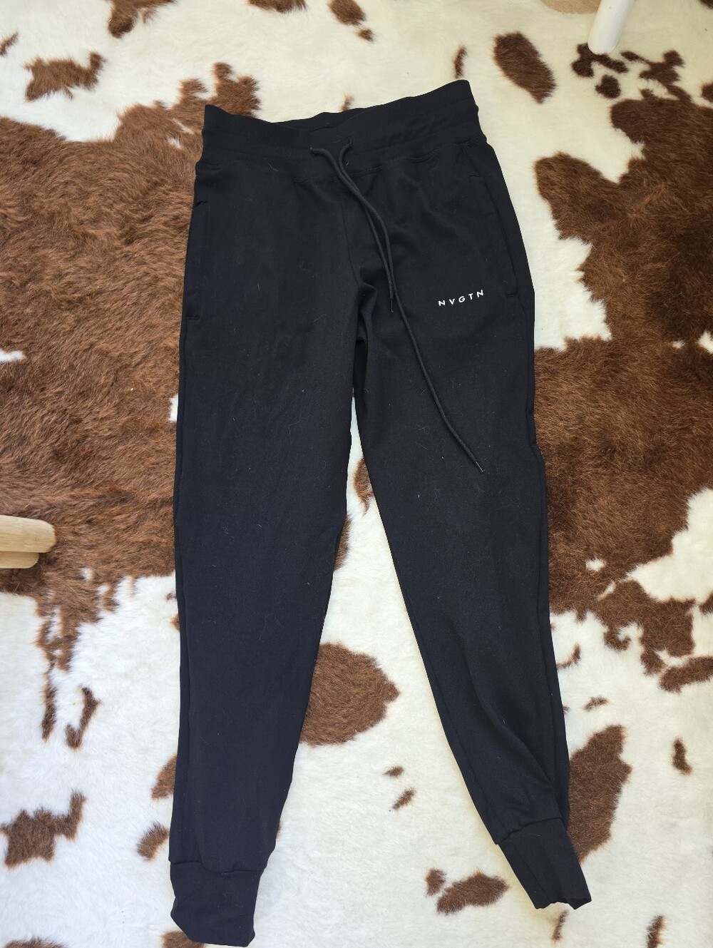 NVGTN Black Kids Joggers with Drawstring Waist